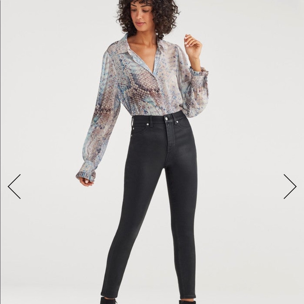 7 for all mankind high waist ankle skinny